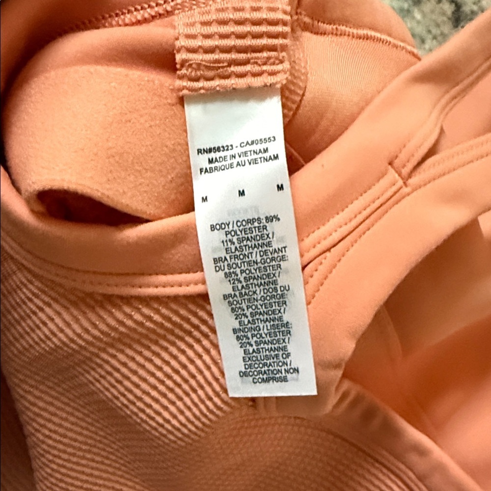 Nike Girls’ High Neck Waffle Textured Tank Top in Apricot - Picture 7 of 7